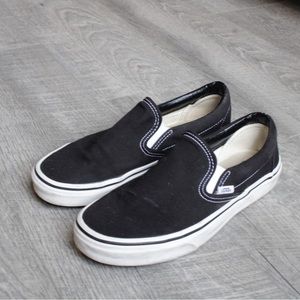 Black slip on vans